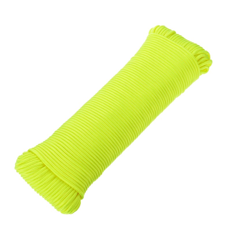 sourcing map Solid Braid Nylon Rope 1/8 Inch 250 Ft