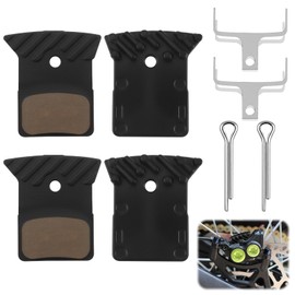 2 Pair Bike Brake Pads with Cooling Fin, Bicycle Brake Pads Compatible for SHIMANO 105 / GRX/SLX M7100 / XTR M9100 / DEORE XT M8100 / DURA-ACE/ULTEGRA/TIAGRA/METREA