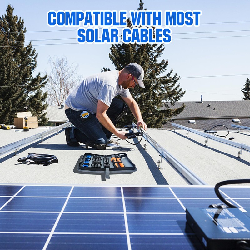 ECO-WORTHY Solar Crimper Tool Kit 13 PCS Solar Tools -