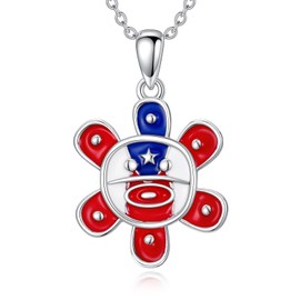 ROMANTICWORK Puerto Rican Taíno Sun Symbol Necklace 925 Sterling Silver Jewelry Puerto Rican Taíno Sun Symbol Pendant Gift Birthday Christmas for Women