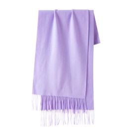 CALVIN & OLIVIA Cashmere Feel Scarf Soft Winter Soft Tartan Plaid Fashion Scottish Check Multi-Color Gift for Men Women Baby Lavender