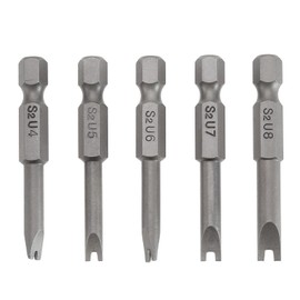 SING F LTD 5Pcs U-Shape Magnetic Screwdriver Bit Set U4 U5 U6 U7 U8 U-shaped Drill Bit Accessories for Electric Screwdrivers Manual Screwdrivers Electric Drills