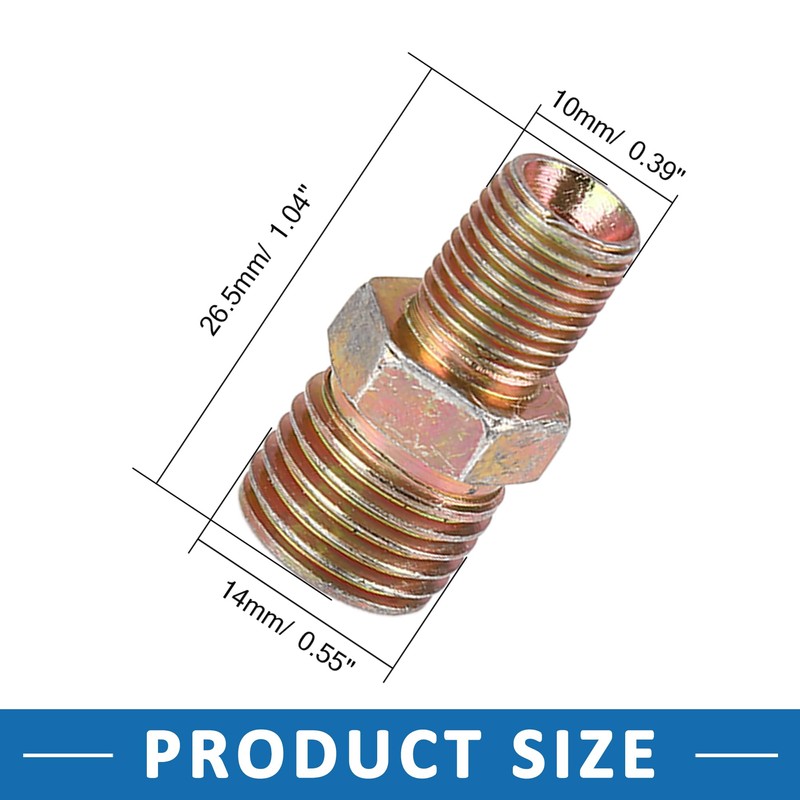 A ABSOPRO Car Hose Fitting Connector Adapter M10x1.0mm M14x1.5mm (Set