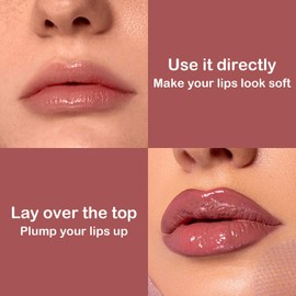LYNTYAOU Nude Lip Gloss, Natural Lipgloss Lipsticks for Women Long Lasting, Moisturizing Lipstick Lip Tint Lip Plumper, Hydrating Lip Stain Plumping Clear Lip Gloss