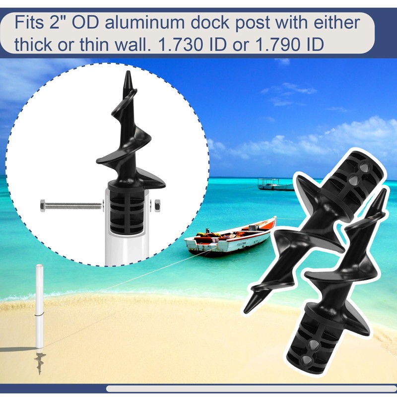 Greatshow 2 Pack Dock Sand Auger for PVC Tubing Sandbar