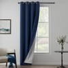 Navy Blue Soundproof Blackout Curtains, 50" x 96", 1 Panel