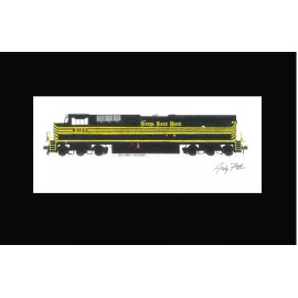 Norfolk Southern 8100 Nickel Plate Road 11x17" Matted Print Andy Fletcher signed