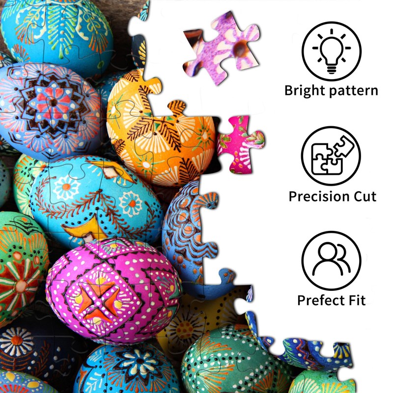 HUADADA Puzzles for Adults 1000 Piece-Easter Egg-1000 Piece Puzzles for