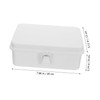 Operitacx Medium Storage Box Lid Oxford Steel Frame Desktop Stationery