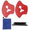 1 Pair Hand Paddles for Swim PP Silicone Adjustable Hand