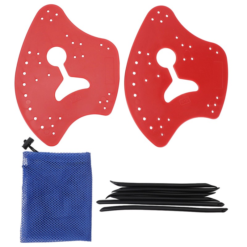 1 Pair Hand Paddles for Swim PP Silicone Adjustable Hand