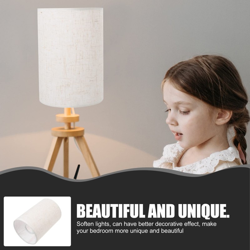 Beavorty Table Lamp Shade Lampshade Linen Ceiling Light Lamp Cover