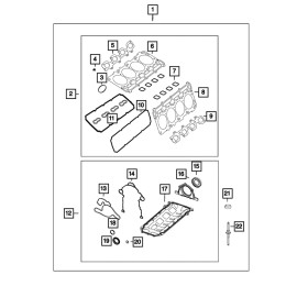Mopar 11-24 6.4L Cylinder Head Gasket, Right Side Genuine Mopar 5038280AE
