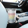 Good Moms Say Bad Words Funny Retro Rainbow Style Stainless