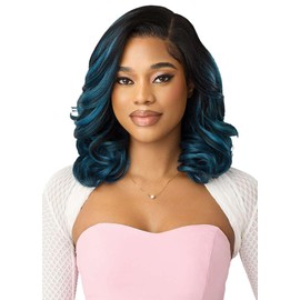 Outre Lace Front Wig - Perfect Hair Line - Swoop Series Y-Part 201 (DARK BROWN 2)