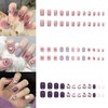 NIUANIUA Nail Tip, Short, False Nails, Cute, Round Tip, Fashion,