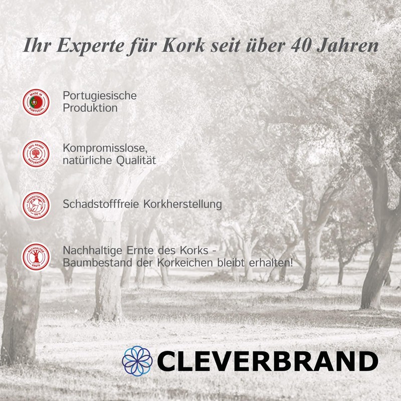 Cleverbrand Round Cork Trivet 15cm Diameter Sandwich