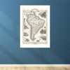 Spiffing Prints Tallis Map of South America 1850
