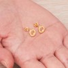 Philip Jones Gold Plated Circle Stud Earrings