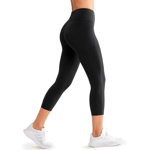 Yvette Capri Leggings with Pockets for Women Tummy Control Workout