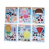 36PCS Facial Stickers for Kids Cartoon Hawaiian Beach Theme Sticker