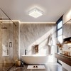 Auffel Square Flush Mount Dimmable Light Fixtures - 11IN Kitchen,