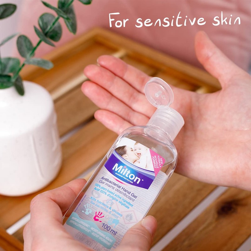 Milton Antibacterial Hand Gel 100ml – Ideal for use Before