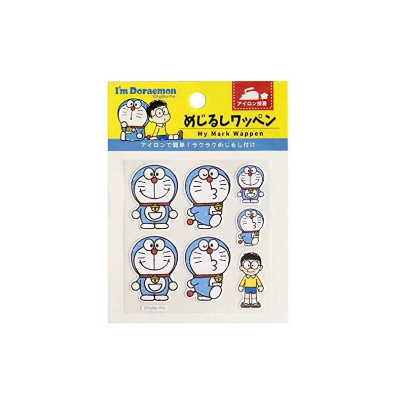 Misasa I'm Doraemon Doraemon Iron-on Patch No.1157 Fujiko Pro Blue