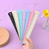 BAYTORY 7 Pcs Aluminum Rulers, Bulk Multicolor Ruler, 20cm &