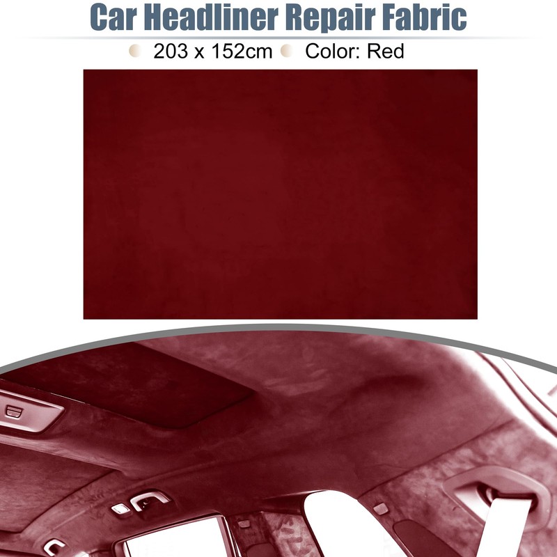 X AUTOHAUX Suede Headliner Fabric 80" Length x 60" Width
