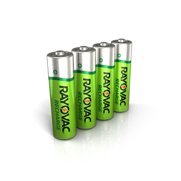 Rayovac Rechargeable AA Batteries, Rechargeable Double A Batteries (4 Count)
