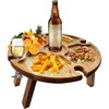 Pvczool Folding Portable Picnic Table, Outdoor Fold Up Camping Camp
