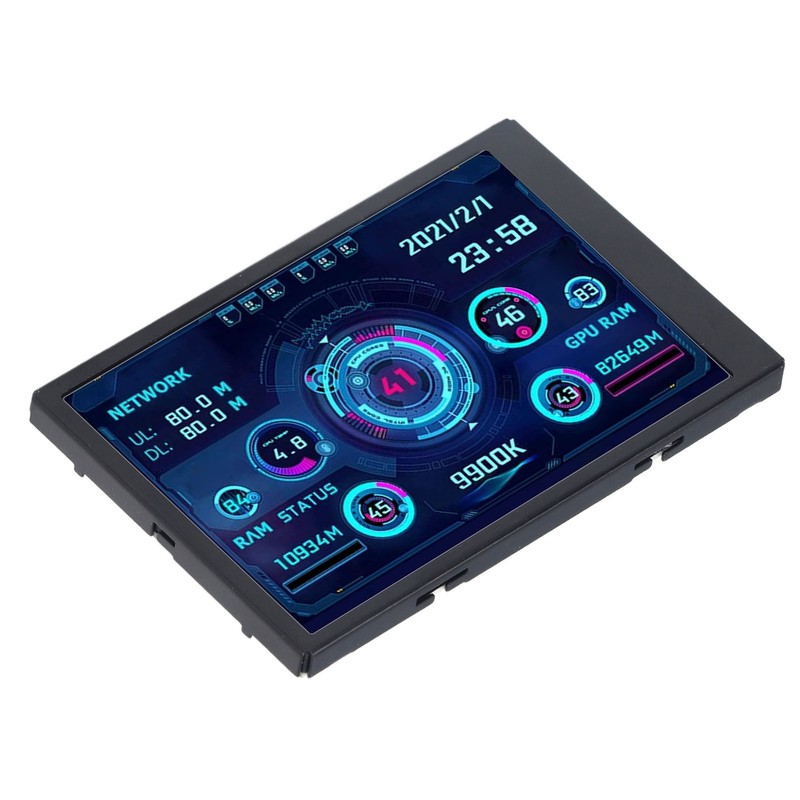 3.5in Display Screen Monitor Set 360° Rotatable IPS Full View