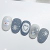 [Handmade Nail Tips] Nail Tips for a Snowy Day -