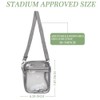 KAKULO Small Clear Crossbody Bag Stadium Approved Clear Purse Bag