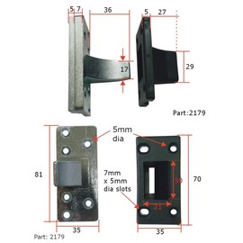 Upvc Door Hinge Protector Dog Bolt Claw Anti Jemmy Part