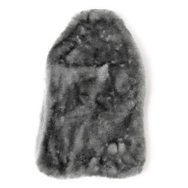 Soft Cosy Faux Fur Fabric Hot Water Bottle Cover only - for 2L (Grey) (Cover ONLY)