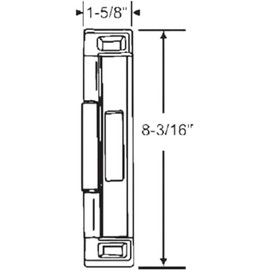 Double Bolt Lock - Sliding Patio Door Locks | Child Proof Sliding Door Lock with Anti Lift Security Lock - Sliding Door Security Fits Most Doors | Lock Replacement for Sliding Door Repair (White)