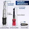Pack of 2 Quick Change Bit Holder Magnetic Swivel Bit