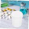 KICHOUSE 10Pcs Refillable Pill Storage Bottles Lid Moisture Cushioning Pad