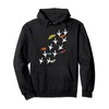 Farm Animal Lover Hen Rooster Poultry Bird Footprint Chicken Pullover