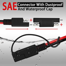 COMeap 6FT 1.8M SAE to DC8mm Male Adapter for Jackery Solar Panel, with Polarity Reverse Adapter DC7909 to DC5525/DC8020 Converter for Explorer/GZ Portable Power Station Solar Generator 14AWG