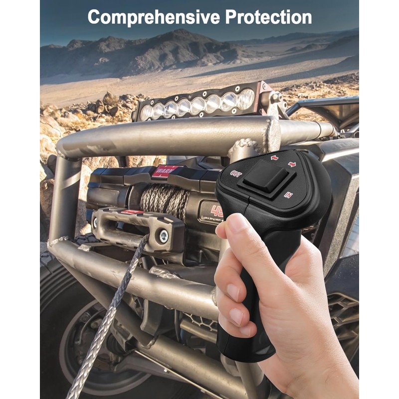 3-Pin Female Winch Hand Remote Controller Fit for 12000LB Winch