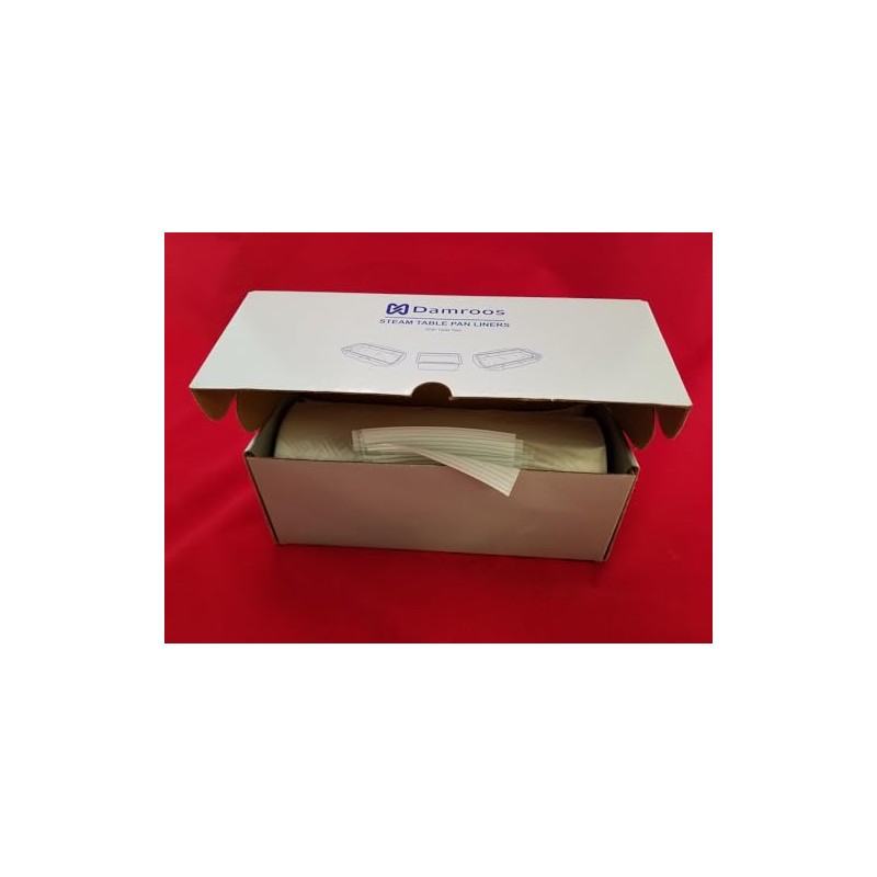 Damroos 250 Steam Table Pan Disposable Liners, Suitable for 1/3