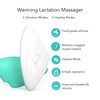 Warming Lactation Massager 6 Vibration Modes 3 Heating Modes Relieve