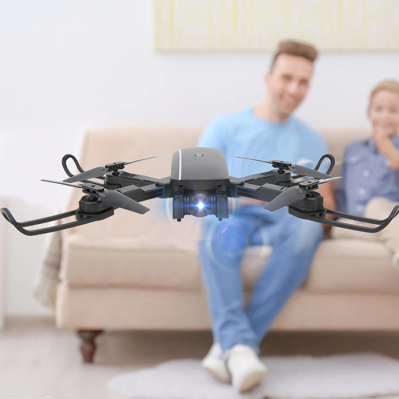 1808 Foldable Black WiFi FPV 1080P Camera Optical Flow Positioning