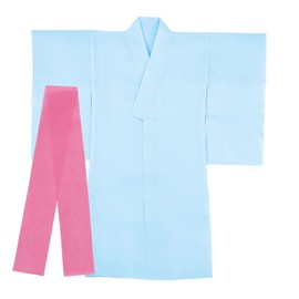 Artec 14752 Light Blue Costume Base Kimono (Comes with a Wobble) for Recitals, Academic Performances, Material, Costume, Halloween, Cosplay, Costume, Children, Cheap