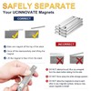 UCINNOVATE Neodymium Rectangular Pot Magnets with Counter Bore, 60x13.5x5mm Bar