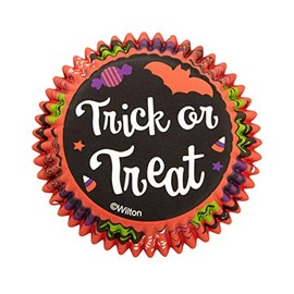 Non-Food Items Standard Baking Cups Trick TRT, us:one Size, Orange, Black, Green,Purple