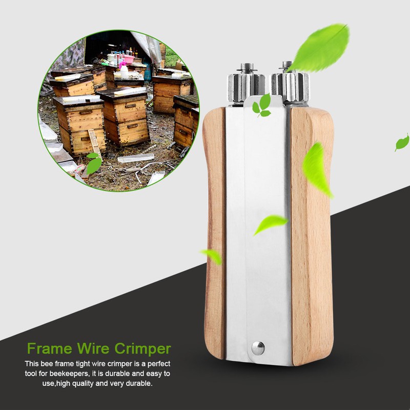 Stainless Steel Tight Wire Beehive Frame Installation Tool Apiculture Crimper